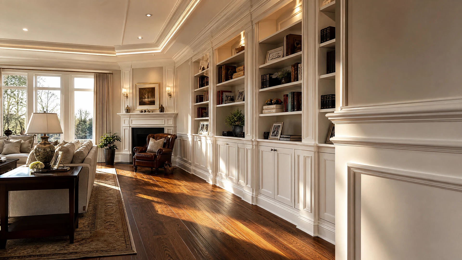 Premium finish carpentry interior